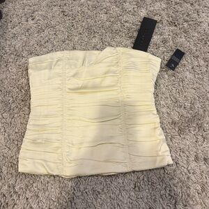 Lioness Cream Strapless corset